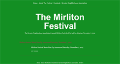 Desktop Screenshot of bywatermirlitonfestival.com